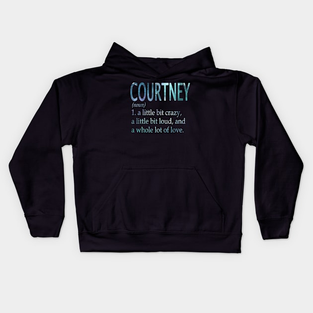 Courtney Kids Hoodie by GrimdraksJokes